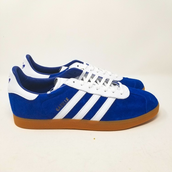 adidas | Shoes | Adidas Gazelle Royal Blue Suede White B37943 Sz 1 ...